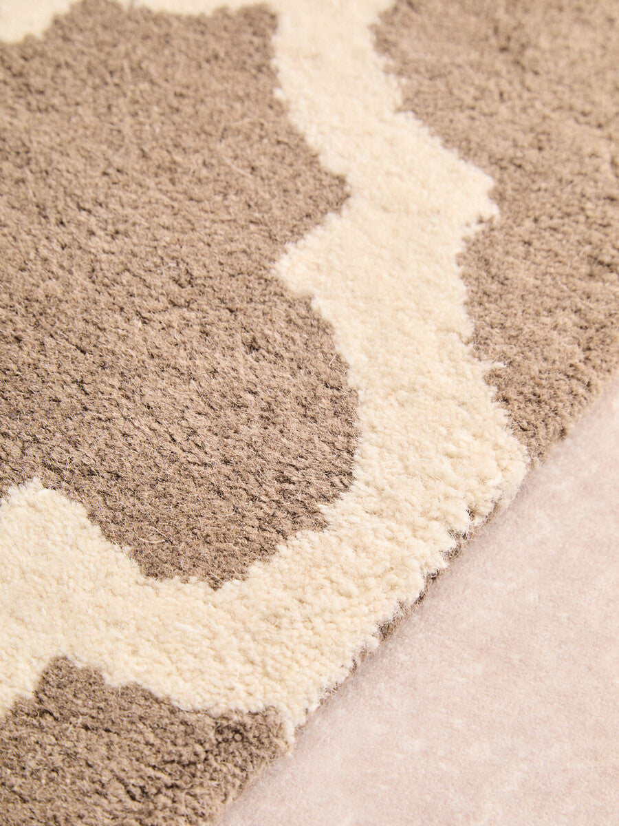 Brown and Natural Rug