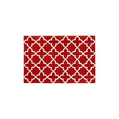 Small Orange Hand Woven Rug