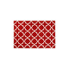 Small Orange Hand Woven Rug