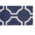 Small Blue Hand Woven Rug