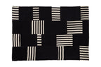 Black and White Patterned Rug