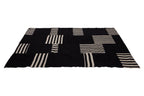 Black and White Patterned Rug