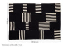 Black and White Patterned Rug