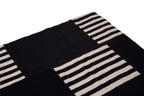 Black and White Patterned Rug