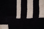 Black and White Patterned Rug