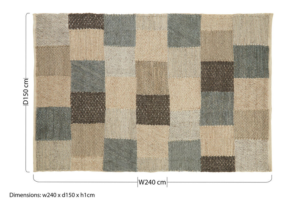 Large Grid Design Rug