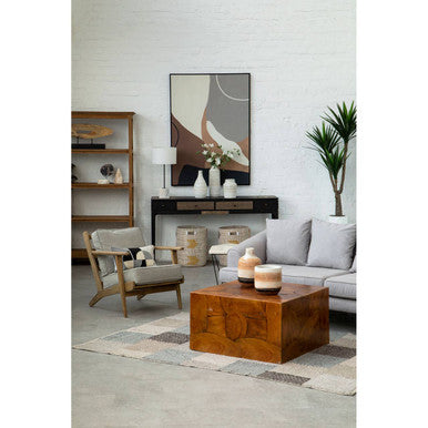 Large Grid Design Rug