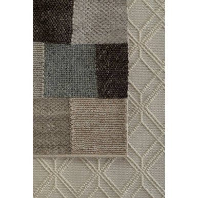 Small Geometric Ivory Rug