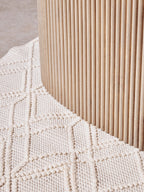 Small Geometric Ivory Rug