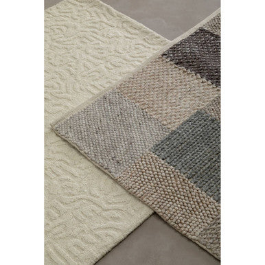 Small Geometric Ivory Rug