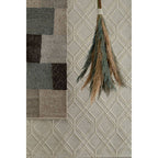 Small Geometric Ivory Rug