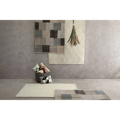 Small Geometric Ivory Rug