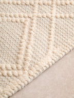 Large Geometric Ivory Rug