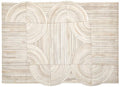 Small Natural Hair on Leather Rug