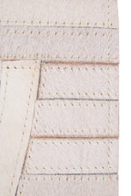 Small Natural Hair on Leather Rug
