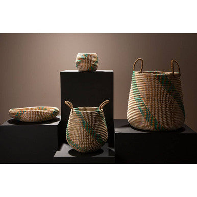 Set of 2 Seagrass Storage Baskets