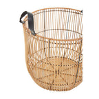 Set of 2 Natural Rattan Baskets