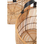 Set of 2 Natural Rattan Baskets