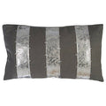 Grey and Silver Stripe Cushion