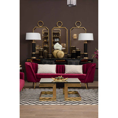 Cream And Gold Check Cushion