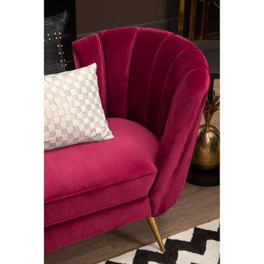 Cream And Gold Check Cushion