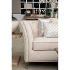 Ivory And Silver Check Rectangular Cushion