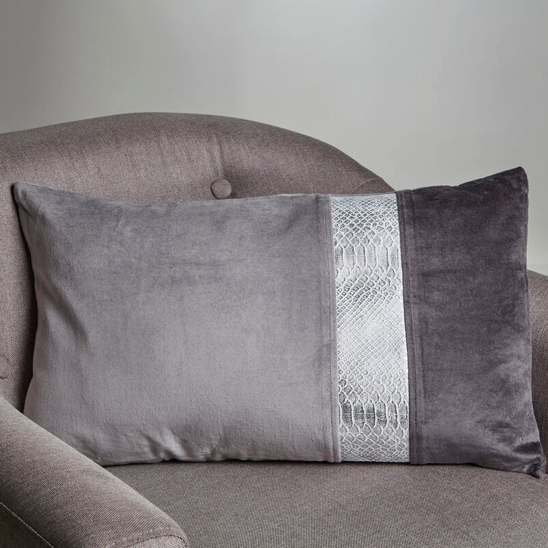 Grey Rectangular Cushion