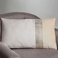 Cream And Gold Rectangular Cushion
