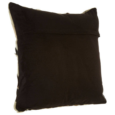 Black and White Patchwork Cowhide Cushion