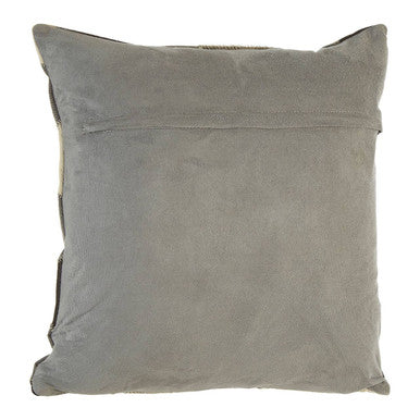 Black White and Grey Geometric Cushion