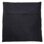 Neutral Colourblock Hair on Leather Patchwork Cushion