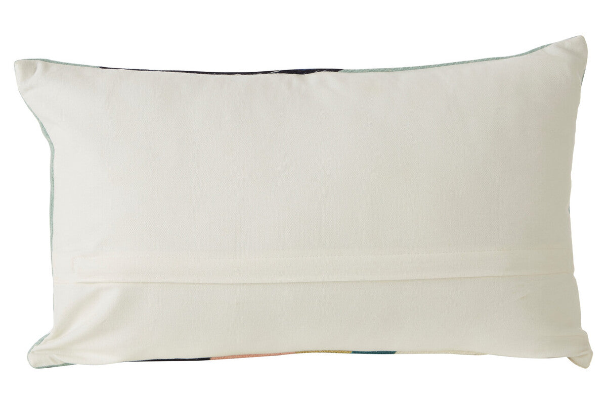 Curved Stripes Embroidered Cushion