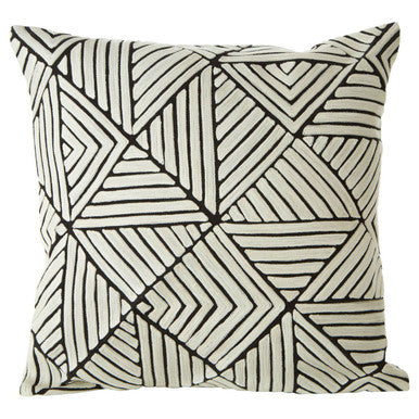 Diamond Design Embroidered Cushion