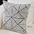 Diamond Design Embroidered Cushion