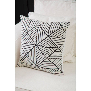 Diamond Design Embroidered Cushion