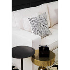 Diamond Design Embroidered Cushion