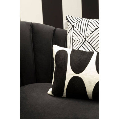 Diamond Design Embroidered Cushion
