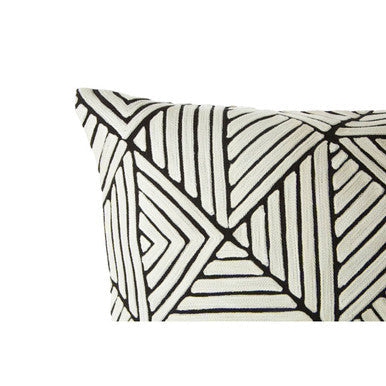 Diamond Design Embroidered Cushion