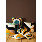 Hexagonal Design Embroidered Cushion