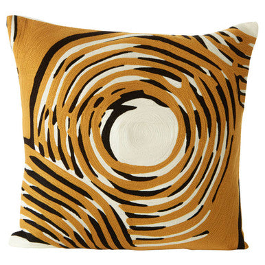 Circular Design Embroidered Cushion