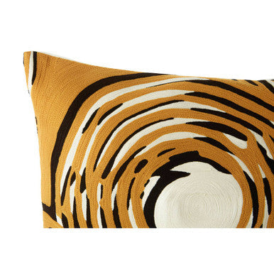 Circular Design Embroidered Cushion