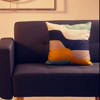 Wavy Stripes Embroidered Cushion