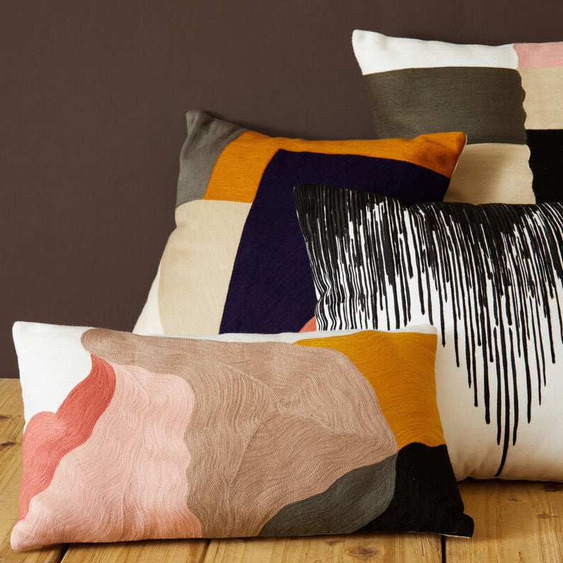 Abstract Multi Coloured Cushion