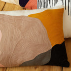Multi Colour Abstract Embroidered Cushion