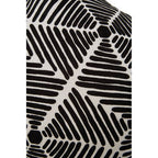 Black And White Square Embroidered Cushion