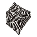 Black And White Square Embroidered Cushion
