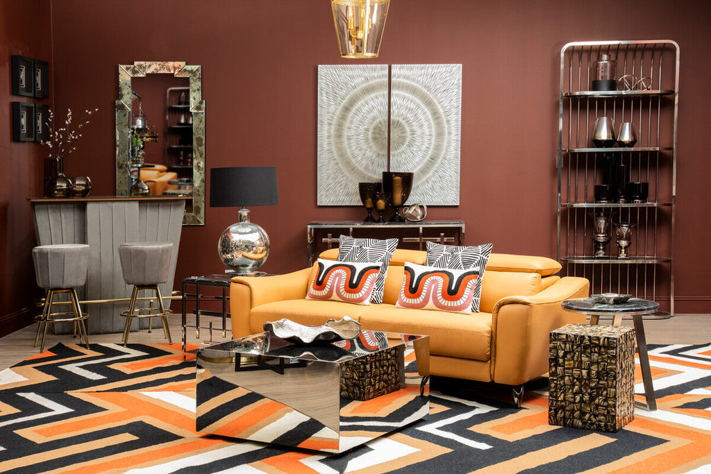 Curve Pattern Rectangular Cushion