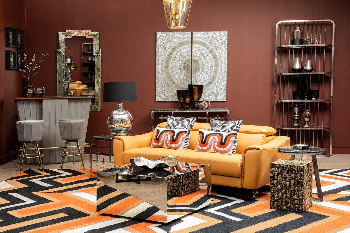 Curve Pattern Rectangular Cushion