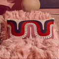 Curve Pattern Rectangular Cushion