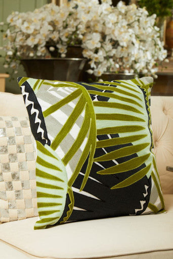 Botanical Green Cushion